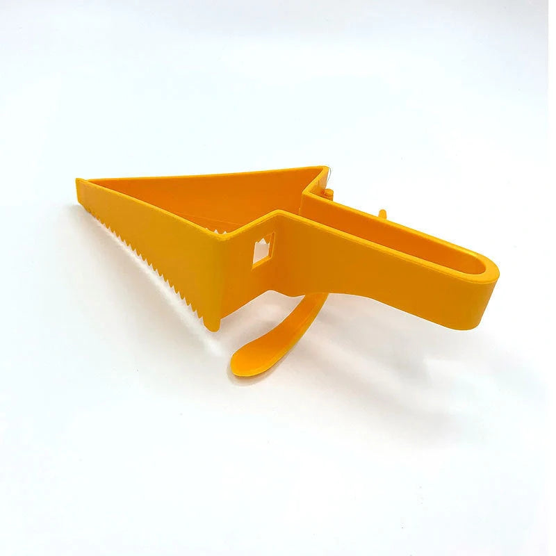 Adjustable Cake Divider Slicer in vibrant orange for even cake portions