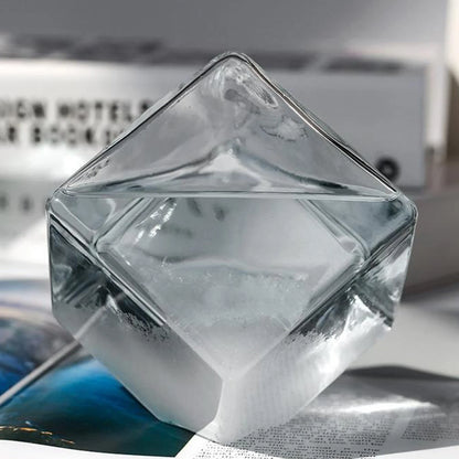 Desktop Droplet Storm Glass Bottle Weather Forecast Predictor with high borosilicate glass and water cube design