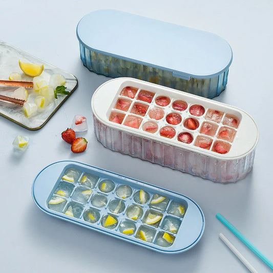 DIY Household Refrigerator Ice Box in various colours with dual ice-making and storage functionality