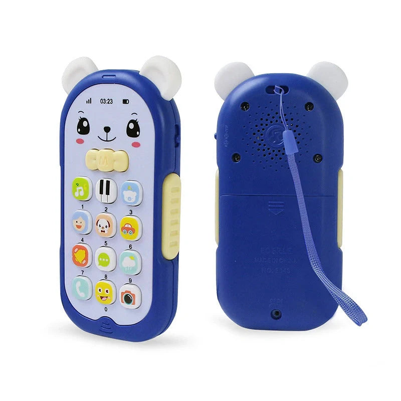 Simulation Bear Music Mobile Phone Educational Toy for infants with cute design and safe features