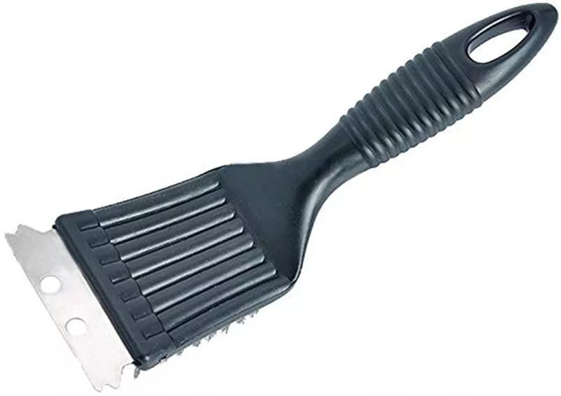 Steel wire BBQ cleaning brush with shovel combo for efficient grill maintenance