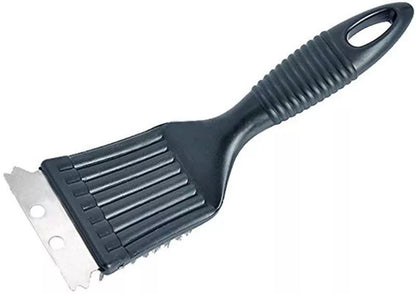 Steel wire BBQ cleaning brush with shovel combo for efficient grill maintenance
