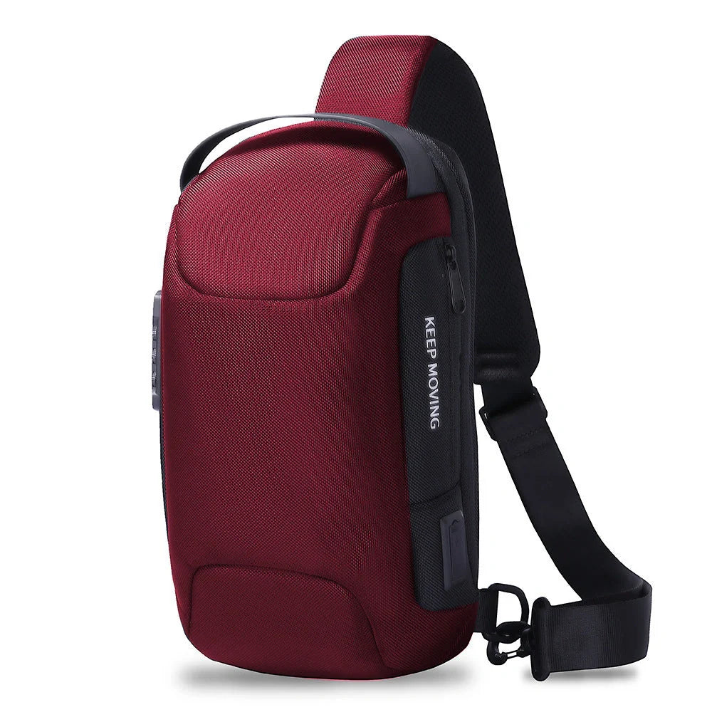 Men's Street Chic Sports Car Shoulder Bag in multiple colors with multiple pockets