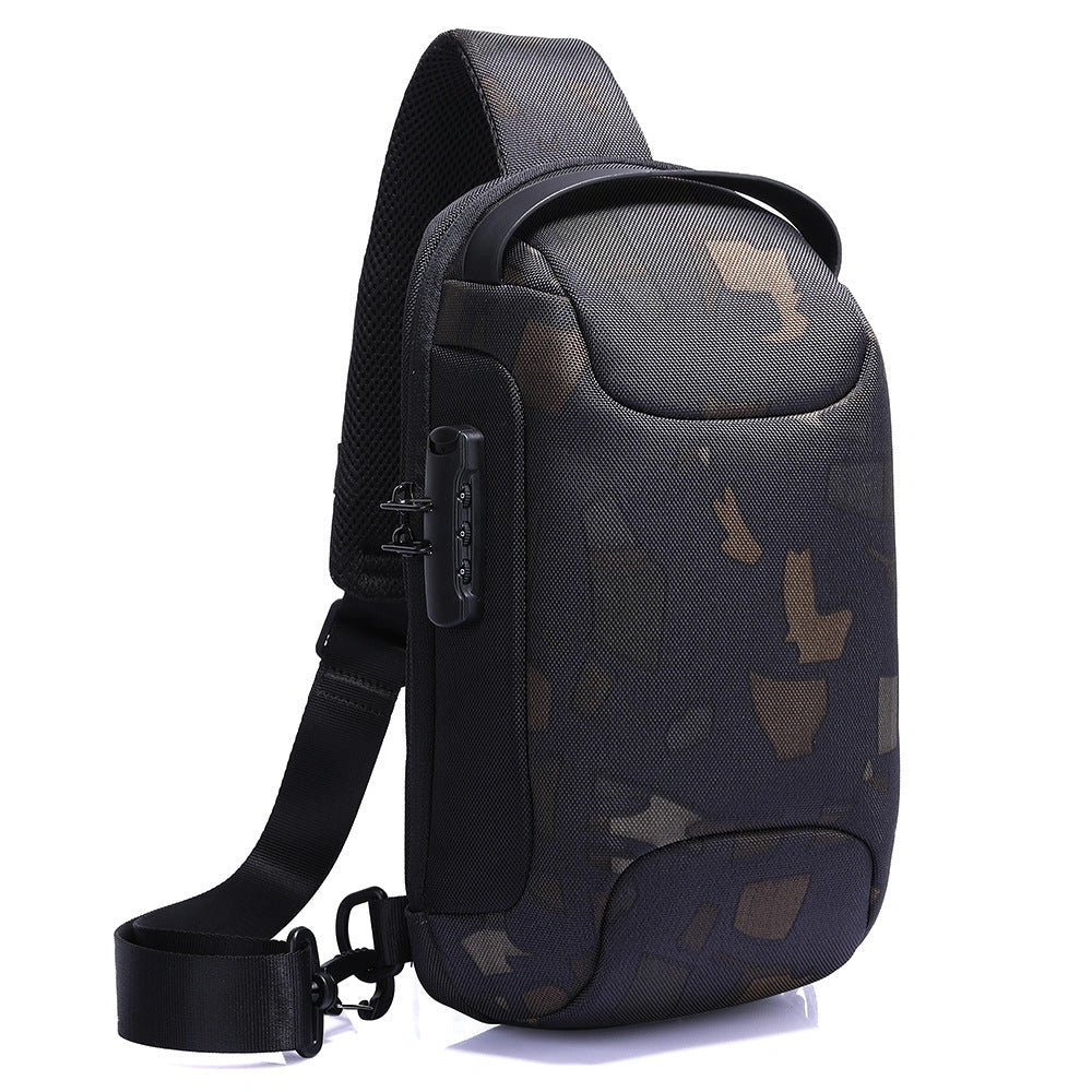 Men's Street Chic Sports Car Shoulder Bag in multiple colors with multiple pockets