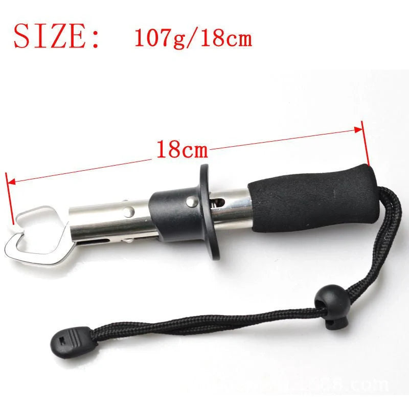 Premium stainless steel fishing pliers with fish lip grip for anglers