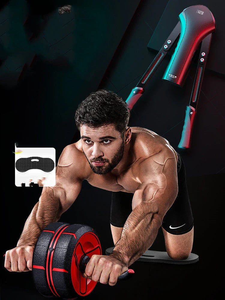 Ergonomic arm strength training device with carbon steel construction and comfortable grip for comprehensive fitness exercises