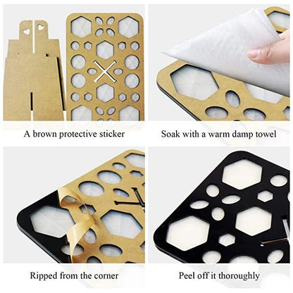 14-hole makeup brush holder in various colours for organising and drying brushes
