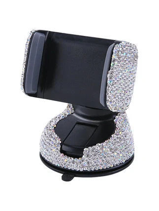 Car mobile phone rack with 360-degree rotation and dual-use functionality in various colours