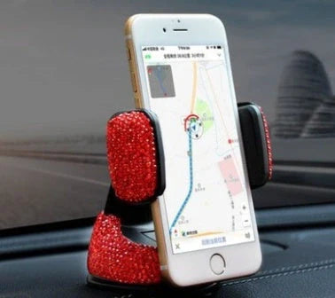 Car mobile phone rack with 360-degree rotation and dual-use functionality in various colours