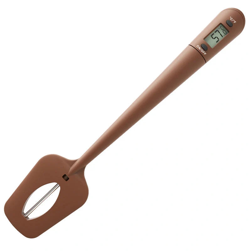Digital Cooking Thermometer with Silicone Scraper Spatula for accurate temperature monitoring