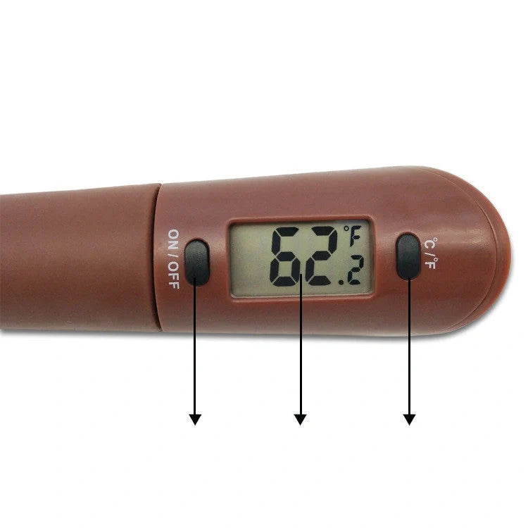 Digital Cooking Thermometer with Silicone Scraper Spatula for accurate temperature monitoring