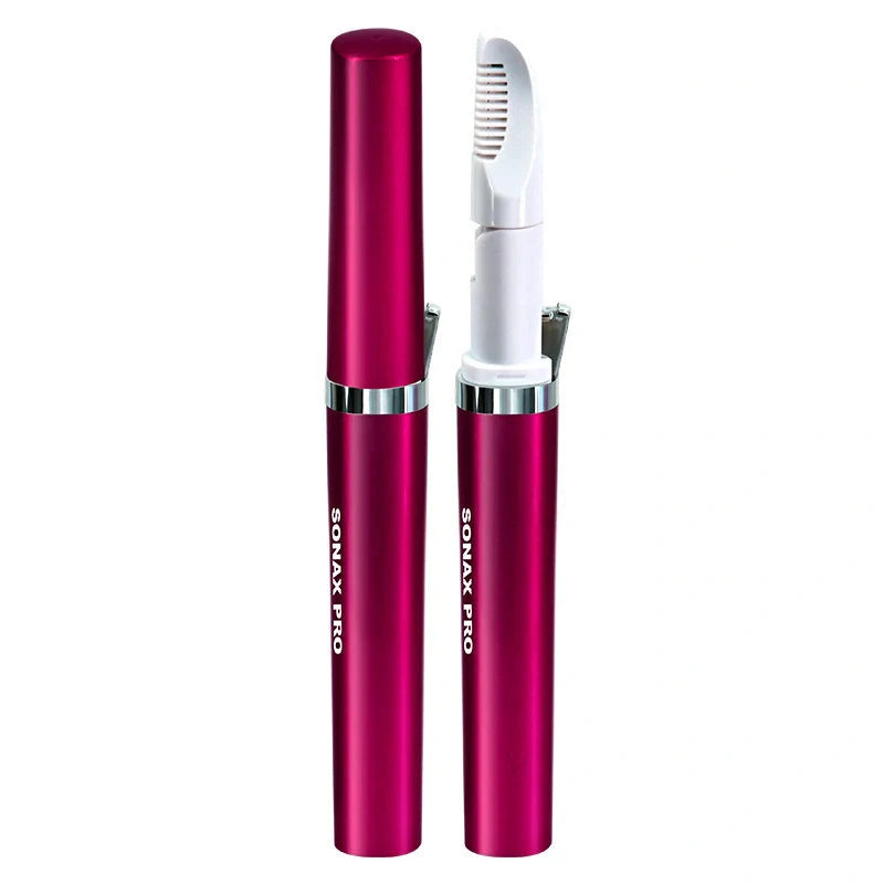 Rose red mini electric hair removal device with USB cable