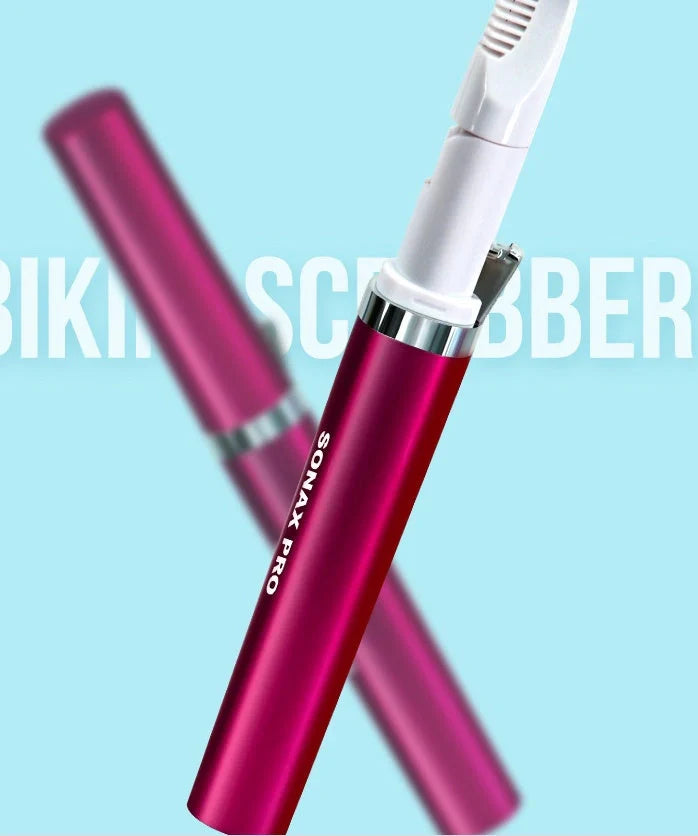 Rose red mini electric hair removal device with USB cable