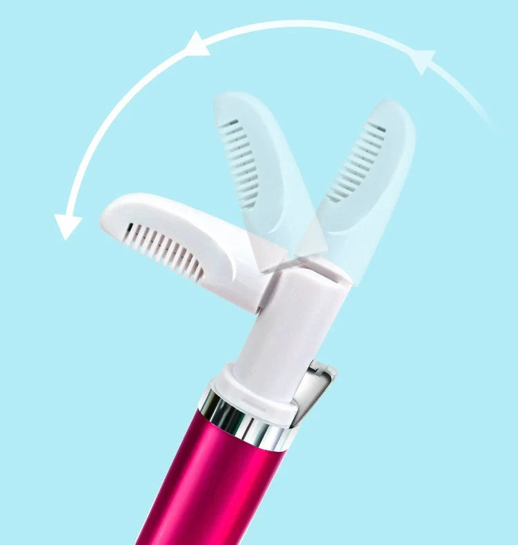 Rose red mini electric hair removal device with USB cable
