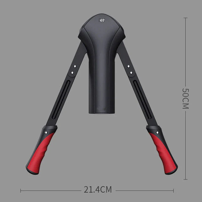 Ergonomic arm strength training device with carbon steel construction and comfortable grip for comprehensive fitness exercises