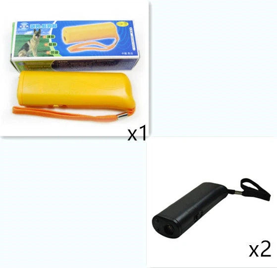 3-in-1 Anti Barking Dog Training Device with ultrasonic repeller and LED flashlight