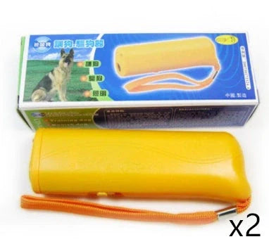 3-in-1 Anti Barking Dog Training Device with ultrasonic repeller and LED flashlight