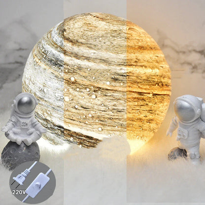 A mesmerising USB-powered night light featuring a captivating wandering earth design and adjustable lighting settings