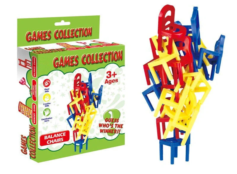 Board Game Balance Chairs for family fun and skill development