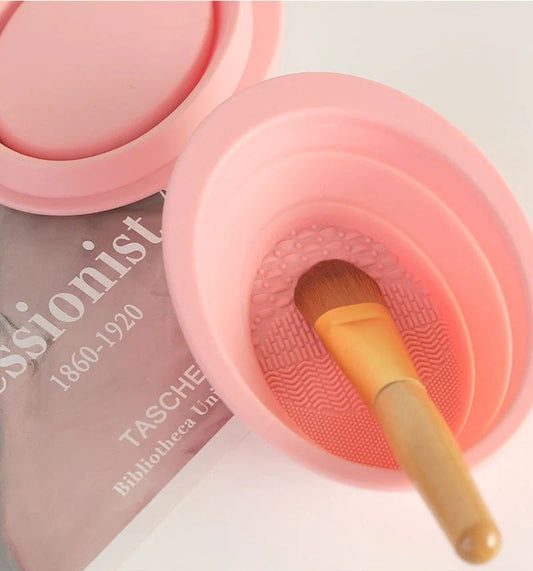 Silicone cosmetic makeup brush cleaning pad board for efficient brush maintenance