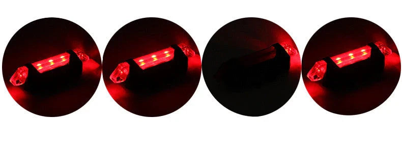 Bright and Weatherproof USB Rechargeable Bicycle Light Set with Multiple Lighting Modes for Enhanced Visibility and Safety on UK Roads
