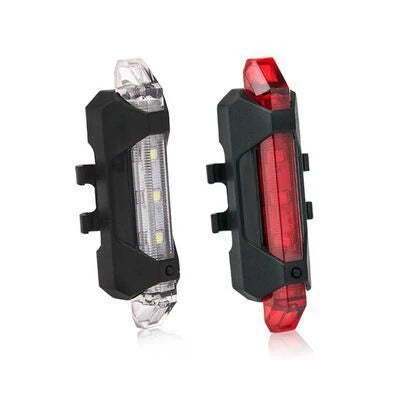 Bright and Weatherproof USB Rechargeable Bicycle Light Set with Multiple Lighting Modes for Enhanced Visibility and Safety on UK Roads