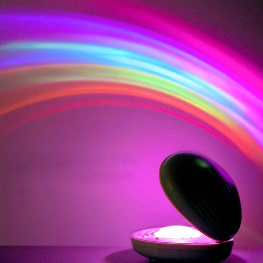 Enchanting egg-shaped table lamp with rainbow projection and 3 lighting modes