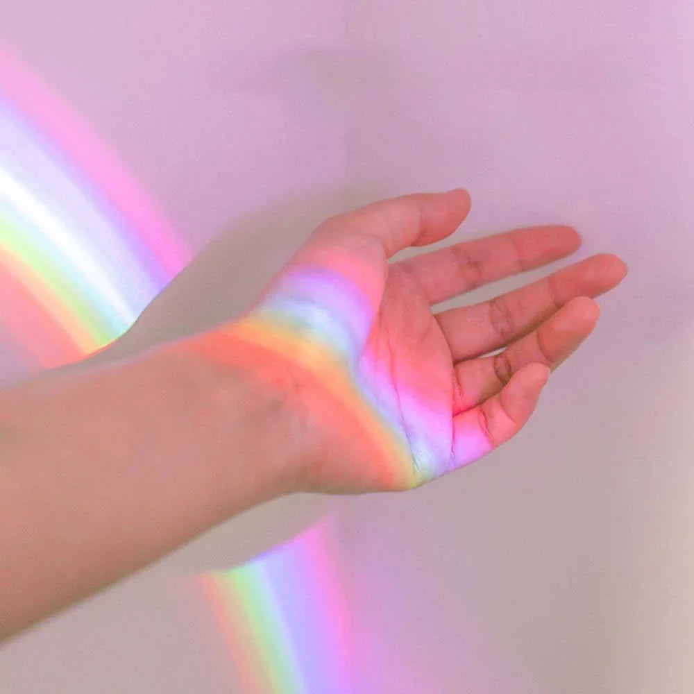 Enchanting egg-shaped table lamp with rainbow projection and 3 lighting modes