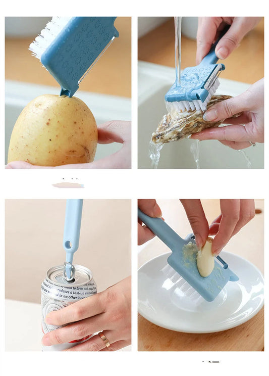Five-in-One Multifunctional Kitchen Tool in white, blue, and light blue