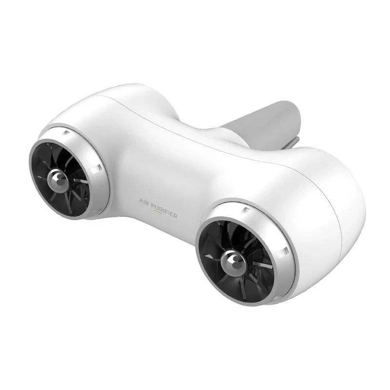Premium car air purifier with pulse tip technology, double carbon brush, and negative ion generator for improved air quality and freshness in your vehicle.