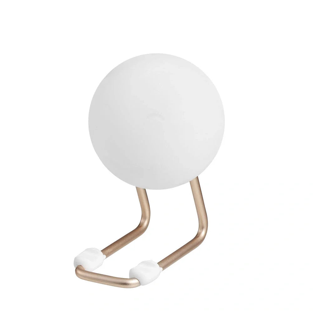 D20 Little Urchin Silicone Lamp in elegant white with wireless charging and nightlight features