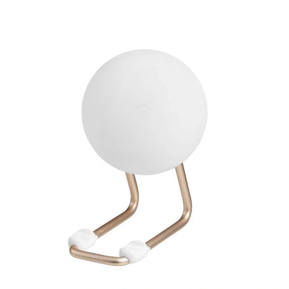 D20 Little Urchin Silicone Lamp in elegant white with wireless charging and nightlight features