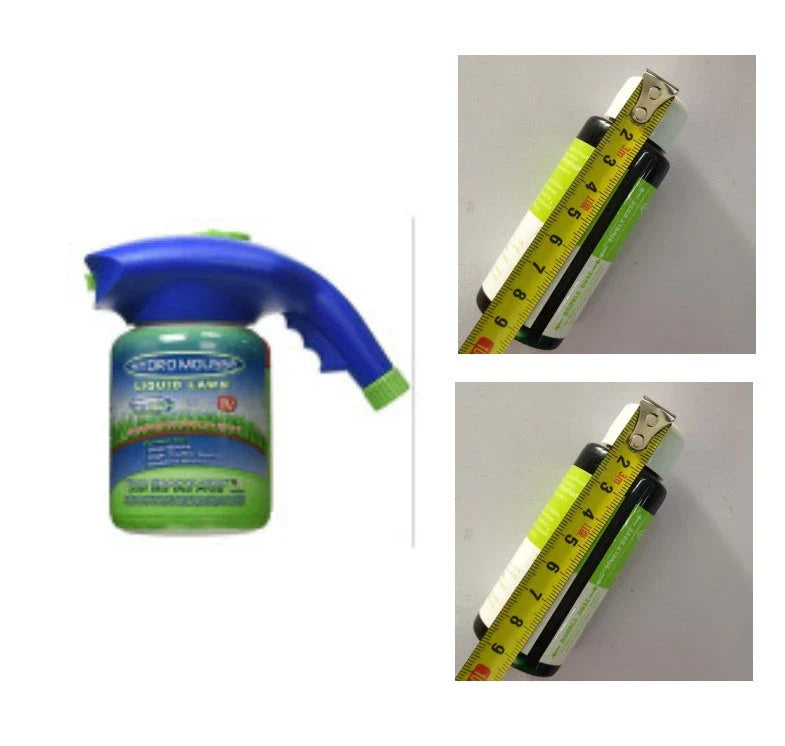 Premium hydro-seeding system with spray head and liquid mousse for effortless lawn rejuvenation