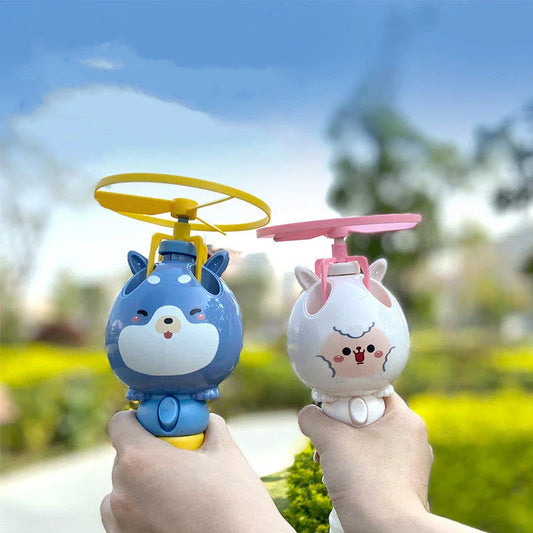 Bamboo Dragonfly Bubble Machine with Floating Bubbles, Outdoor Fun Toy for Children in the UK