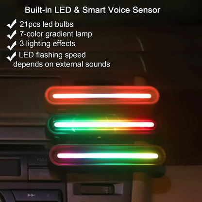 High-End Air Outlet Aroma Diffuser In Car with LED mood lighting