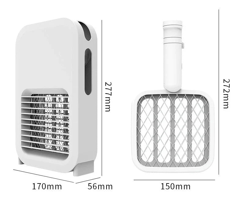 2in1 LED Mosquito Killer Lamp and Racket with USB charging cable