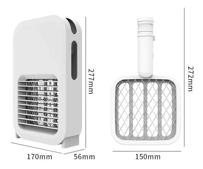 2in1 LED Mosquito Killer Lamp and Racket with USB charging cable