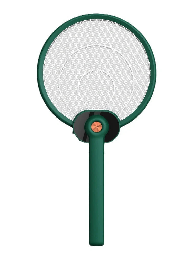 Dual-mode electric mosquito swatter with UV light and safety grid