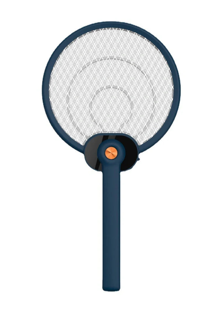 Dual-mode electric mosquito swatter with UV light and safety grid