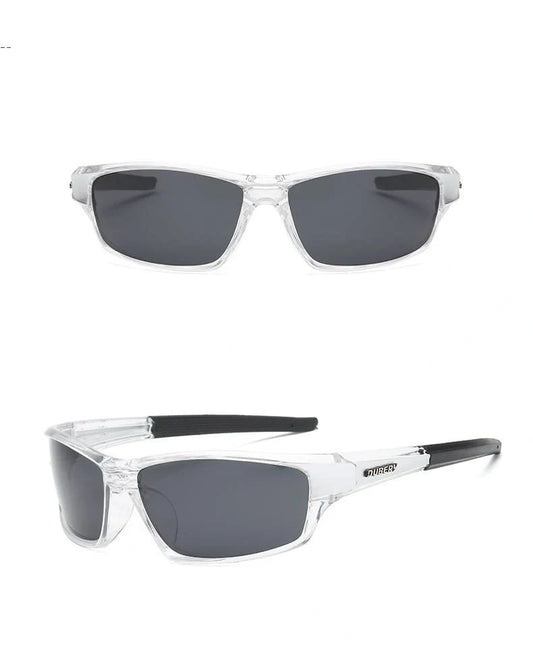 Stylish retro polarised sunglasses with durable plastic frame and UV400 protection for men's leisure, travel, and sports activities