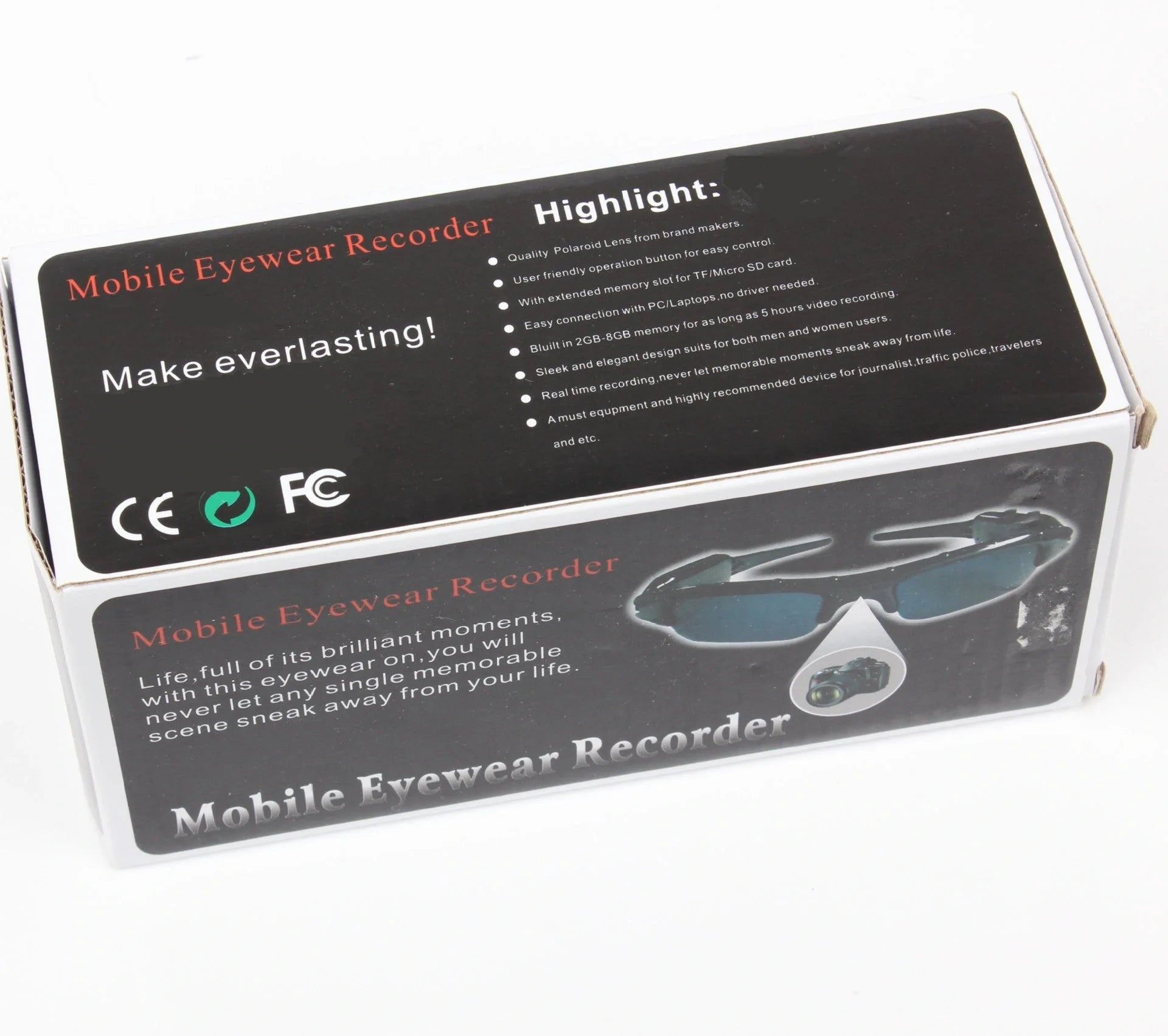 Smart Digital Glasses with camera for outdoor sports and activities