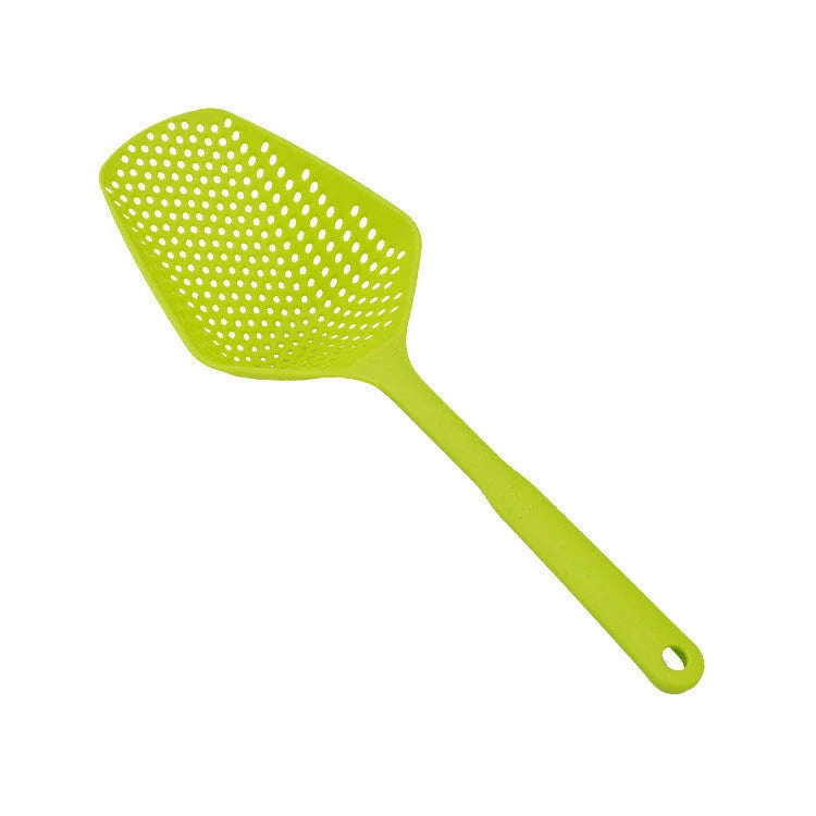 Large nylon strainer scoop colander for kitchen use, perfect for frying and soup making