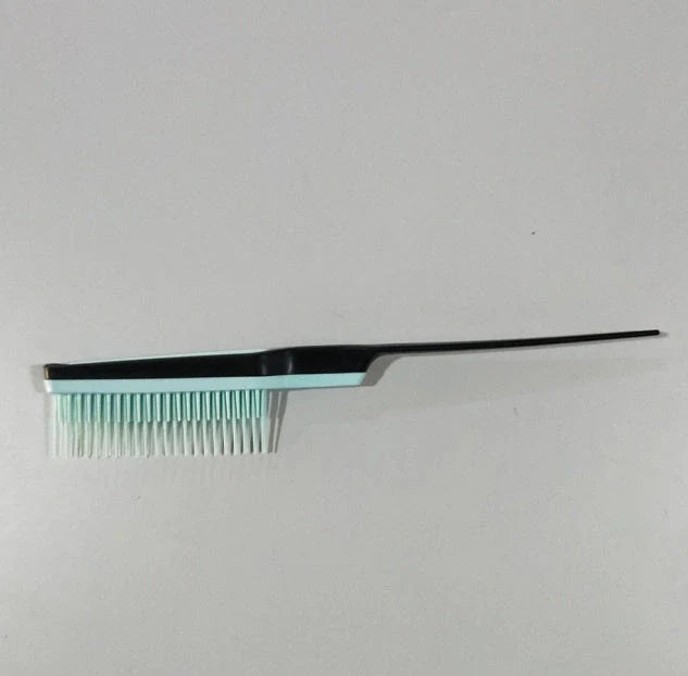 Fluffy shaped styling comb in vibrant colours for gentle hair detangling