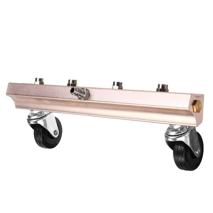Versatile car chassis cleaning brush with copper-stainless steel alloy and rubber construction, designed for efficient undercarriage cleaning
