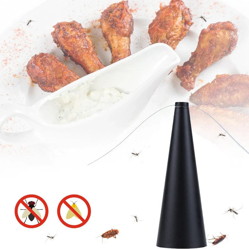 Compact outdoor mosquito repellent fan with safety blades in silver, black, gold, and white options