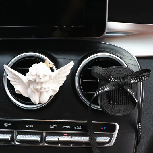 Stylish and functional car air vent clip that diffuses aromatic fragrances, creating a calming, spa-like atmosphere for your daily drives.