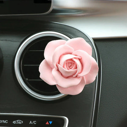 Stylish and functional car air vent clip that diffuses aromatic fragrances, creating a calming, spa-like atmosphere for your daily drives.
