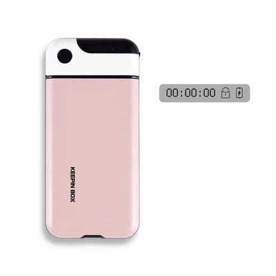 Keepin Box Mobile Phone Timing Box in Sakura Pink, Navy Blue, and Matcha Green
