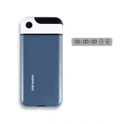 Keepin Box Mobile Phone Timing Box in Sakura Pink, Navy Blue, and Matcha Green