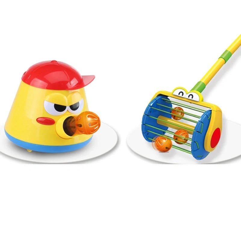 Cannonball Pot Car Toy with 360-degree movement and bell ball spraying feature